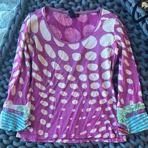 Vintage poka dot long sleeve